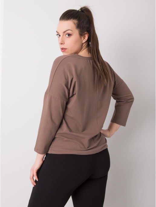 Bluzka-RV-BZ-6294.06P-brązowy Bluzka-RV-BZ-6294.06P-brązowy