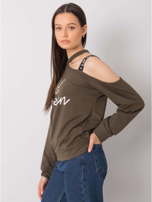 Bluzka-FA-BZ-6425.43P-khaki Bluzka-FA-BZ-6425.43P-khaki