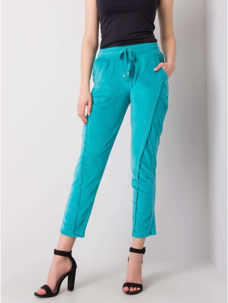 Spodnie dresowe-RV-DR-6110.92P-turkusowy