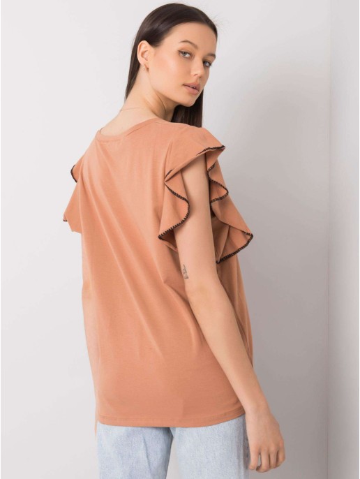 Bluzka-FA-BZ-7063.53P-camelowy Bluzka-FA-BZ-7063.53P-camelowy