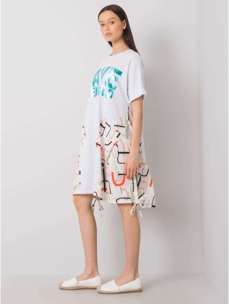 Sukienka-DHJ-SK-13117.41P-biało-beżowy