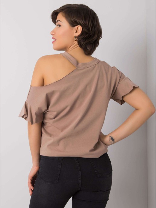 Bluzka-FA-BZ-6946.93P-ciemny bezowy Bluzka-FA-BZ-6946.93P-ciemny bezowy