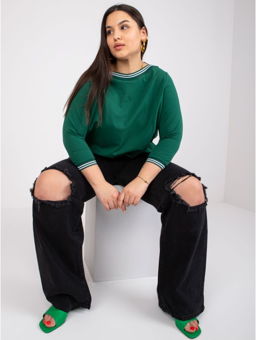 Bluzka-RV-BZ-6640.86-ciemny zielony Bluzka-RV-BZ-6640.86-ciemny zielony