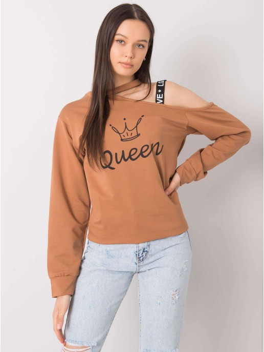 Bluzka-FA-BZ-6425.43P-camelowy Bluzka-FA-BZ-6425.43P-camelowy