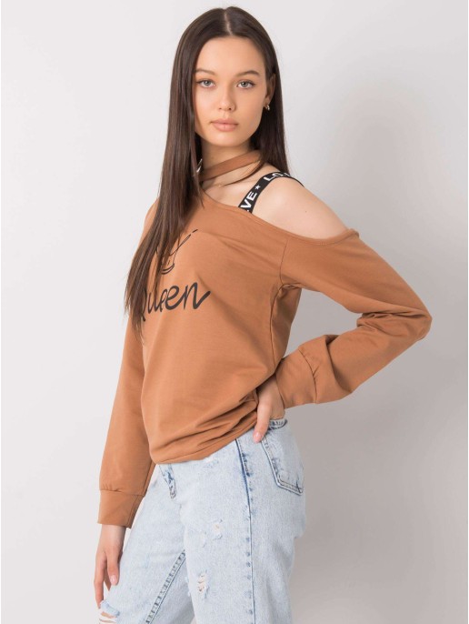 Bluzka-FA-BZ-6425.43P-camelowy Bluzka-FA-BZ-6425.43P-camelowy