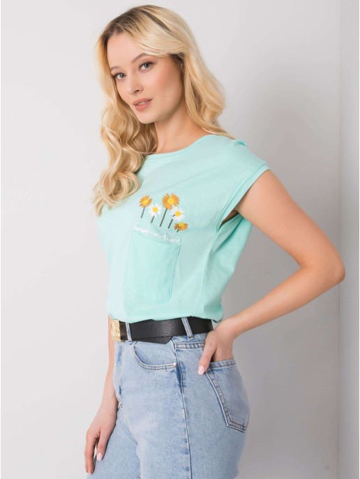 Bluzka-FA-BZ-7157.19-mietowy Bluzka-FA-BZ-7157.19-mietowy