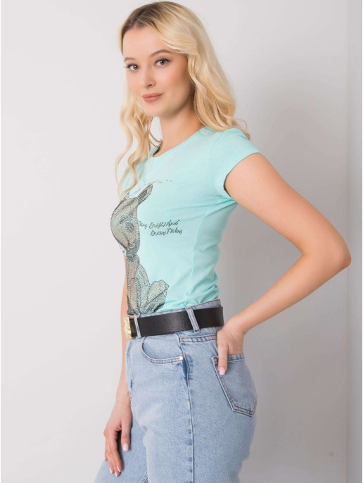 T-shirt-EM-TS-ES-21-531.14-mietowy T-shirt-EM-TS-ES-21-531.14-mietowy