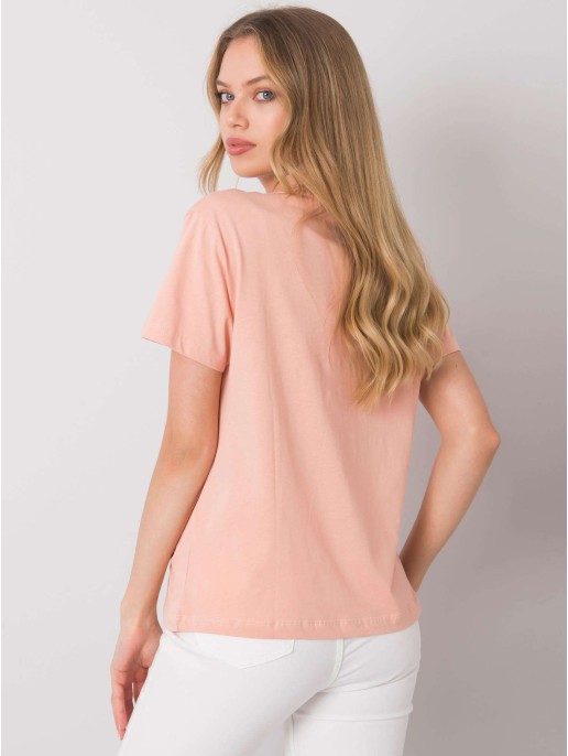 T-shirt-PM-TS-SS21CA82.16-łososiowy T-shirt-PM-TS-SS21CA82.16-łososiowy