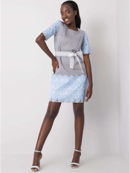 Suknelė-LK-SK-506836-2.13P-šviesiai mėlyna