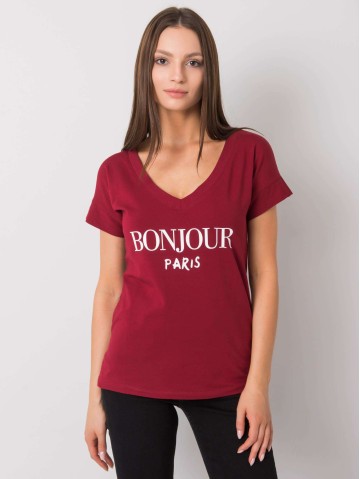 T-shirt-FA-TS-7161.32P-bordowy 2