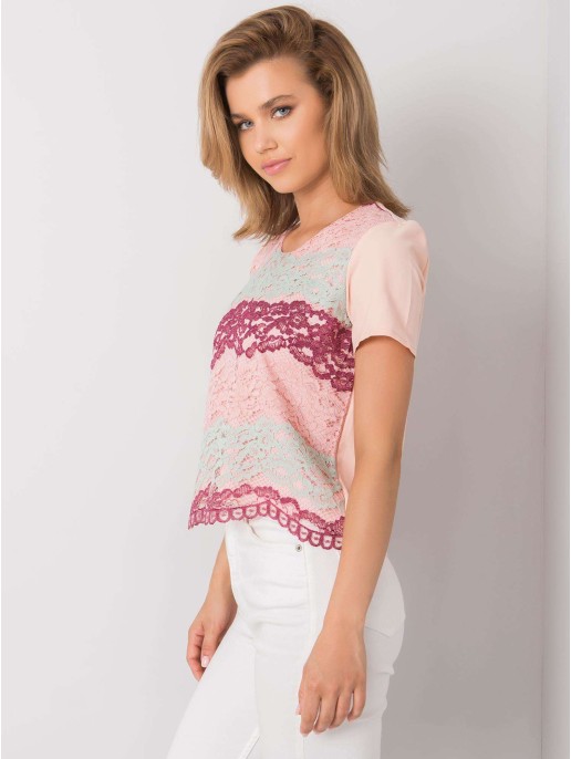 Bluzka-LK-BZ-506276.07P-brzoskwiniowy Bluzka-LK-BZ-506276.07P-brzoskwiniowy