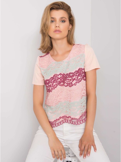 Bluzka-LK-BZ-506276.07P-brzoskwiniowy Bluzka-LK-BZ-506276.07P-brzoskwiniowy