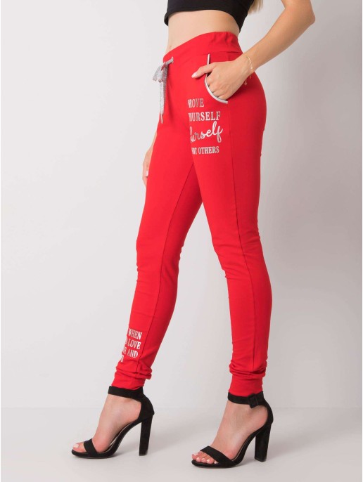 Spodnie dresowe-RV-DR-6201.28-czerwony Spodnie dresowe-RV-DR-6201.28-czerwony