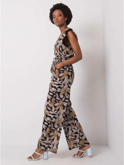 Kombinezon-DHJ-KO-13568.13P-czarno-beżowy Kombinezon-DHJ-KO-13568.13P-czarno-beżowy