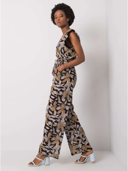 Kombinezon-DHJ-KO-13568.13P-czarno-beżowy