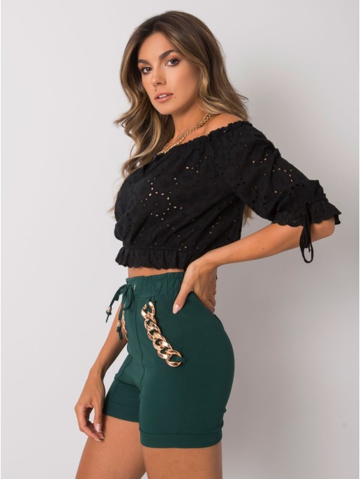 Šortai-DHJ-SN-13260.38P-tamsiai žali Šortai-DHJ-SN-13260.38P-tamsiai žali