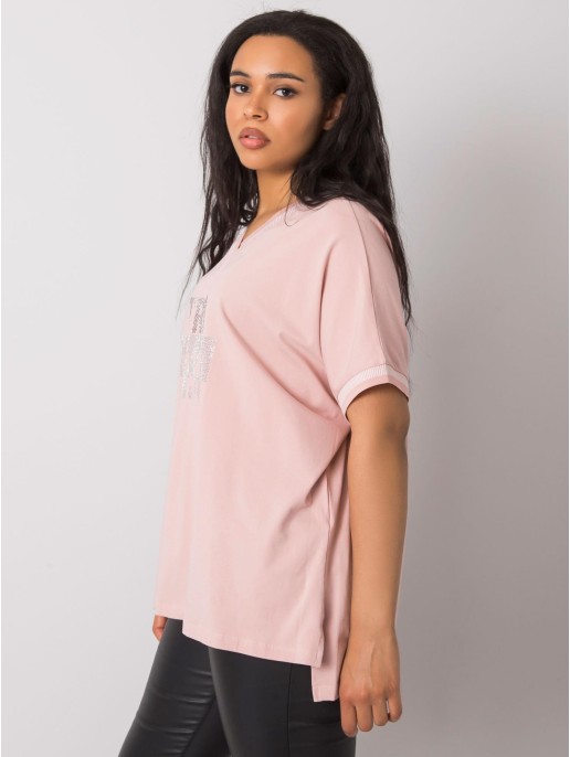 Bluzka-RV-BZ-6496.32P-jasny różowy Bluzka-RV-BZ-6496.32P-jasny różowy