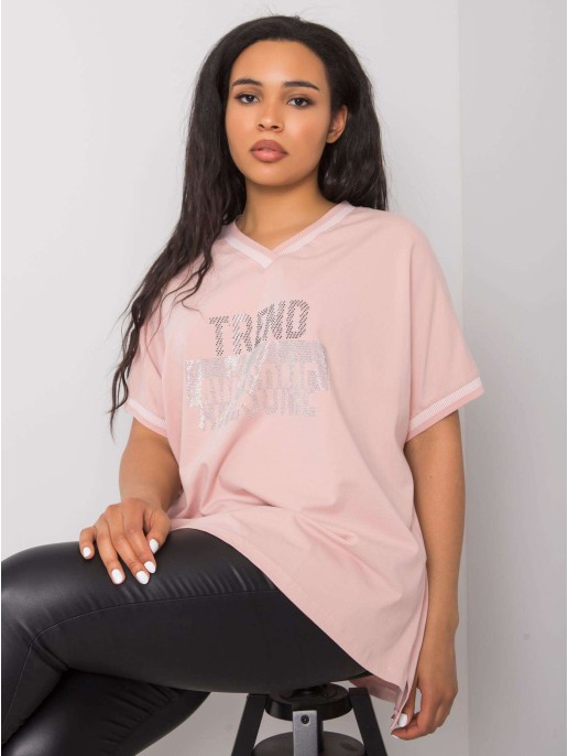 Bluzka-RV-BZ-6496.32P-jasny różowy Bluzka-RV-BZ-6496.32P-jasny różowy