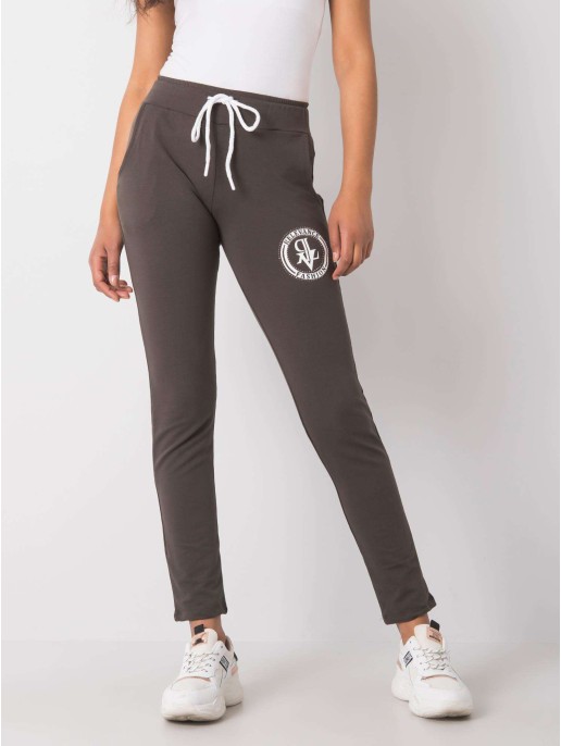 Spodnie dresowe-RV-DR-5405.04X-ciemny khaki Spodnie dresowe-RV-DR-5405.04X-ciemny khaki