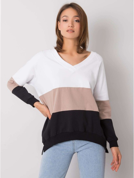 Bluza-RV-BL-5972.07-czarno-beżowy Bluza-RV-BL-5972.07-czarno-beżowy