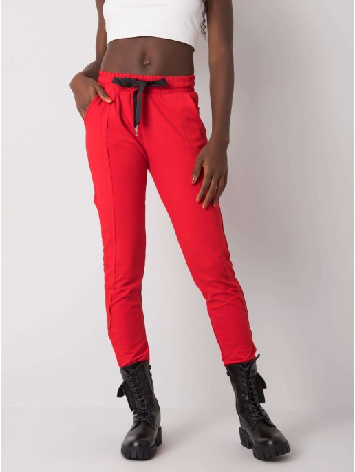 Spodnie dresowe-RV-DR-6437.18-czerwony Spodnie dresowe-RV-DR-6437.18-czerwony
