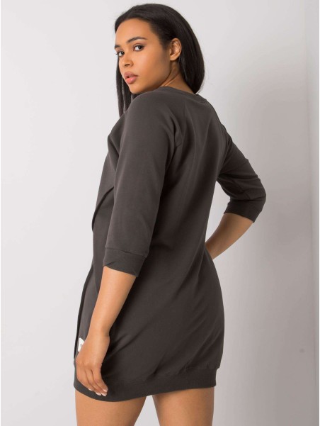 Sukienka-RV-SK-6847.59P-ciemny khaki