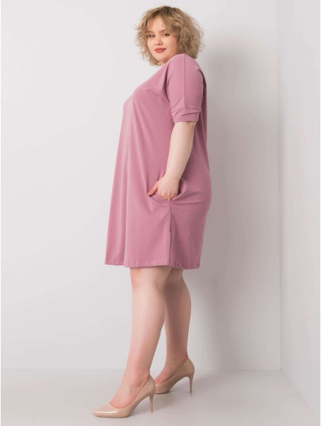 Sukienka-RV-SK-6639.02X-ciemny różowy
