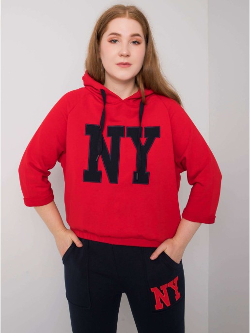 Laisvalaikio kostiumas-RV-KMPL-6918.04-granatowo-czerwony Laisvalaikio kostiumas-RV-KMPL-6918.04-granatowo-czerwony