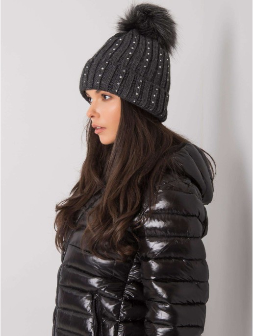 Czapka-JK-CZ-22.93-ciemny szary Czapka-JK-CZ-22.93-ciemny szary