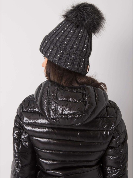 Czapka-JK-CZ-22.93-ciemny szary Czapka-JK-CZ-22.93-ciemny szary