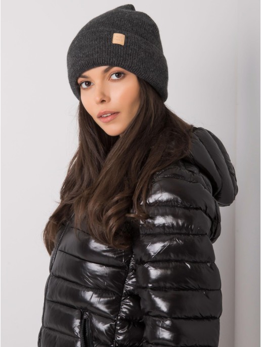 Czapka-JK-CZ-29.13-ciemny szary Czapka-JK-CZ-29.13-ciemny szary