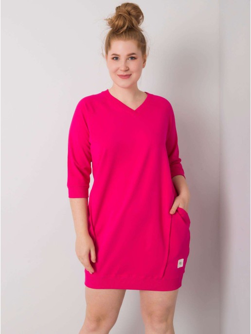 Sukienka-RV-SK-6847.59P-fuksjowy Sukienka-RV-SK-6847.59P-fuksjowy