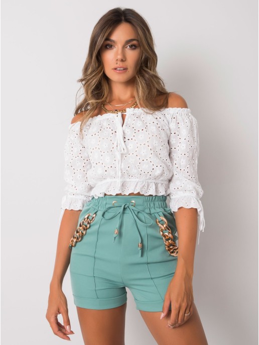 Szorty-DHJ-SN-13260.38P-turkusowy Szorty-DHJ-SN-13260.38P-turkusowy