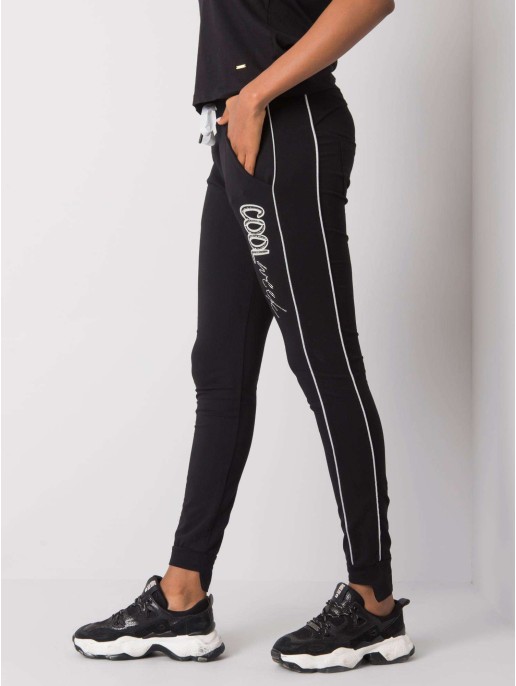 Spodnie dresowe-RV-DR-6499.27-czarny Spodnie dresowe-RV-DR-6499.27-czarny
