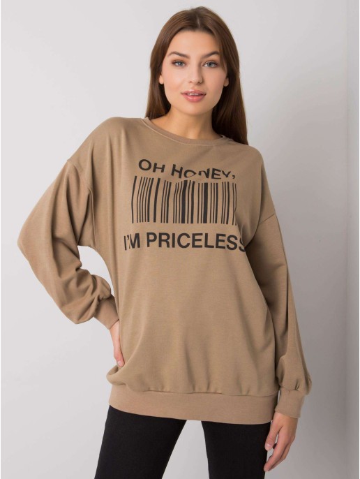 Bluza-EM-BL-536/1U.84P-ciemny bezowy Bluza-EM-BL-536/1U.84P-ciemny bezowy