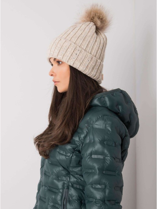 Czapka-JK-CZ-22.93-beżowy Czapka-JK-CZ-22.93-beżowy