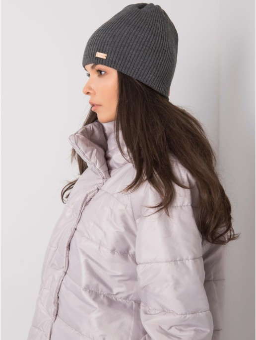 Czapka-JK-CZ-21.96-ciemny szary Czapka-JK-CZ-21.96-ciemny szary