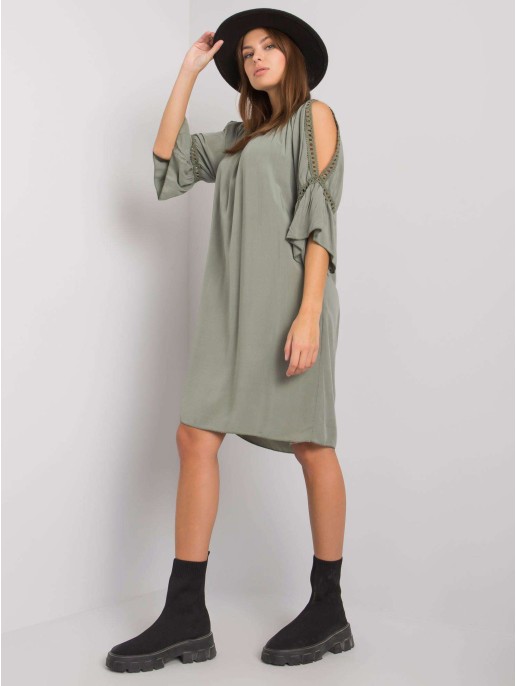 Suknelė-TW-SK-BI-82314.48-khaki Suknelė-TW-SK-BI-82314.48-khaki