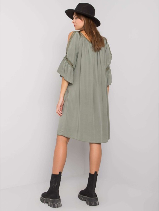 Suknelė-TW-SK-BI-82314.48-khaki Suknelė-TW-SK-BI-82314.48-khaki