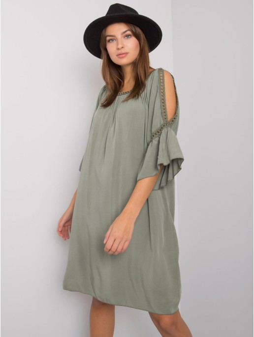 Suknelė-TW-SK-BI-82314.48-khaki Suknelė-TW-SK-BI-82314.48-khaki