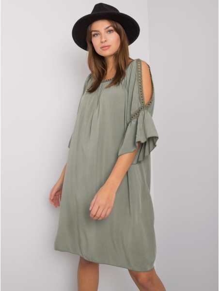 Sukienka-TW-SK-BI-82314.48-khaki