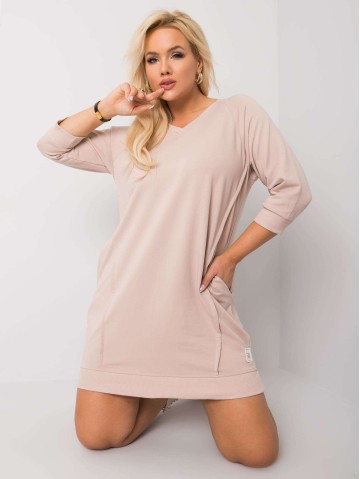 Sukienka-RV-SK-6847.59P-beżowy