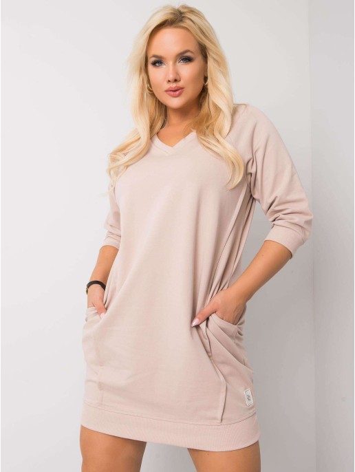 Sukienka-RV-SK-6847.59P-beżowy Sukienka-RV-SK-6847.59P-beżowy