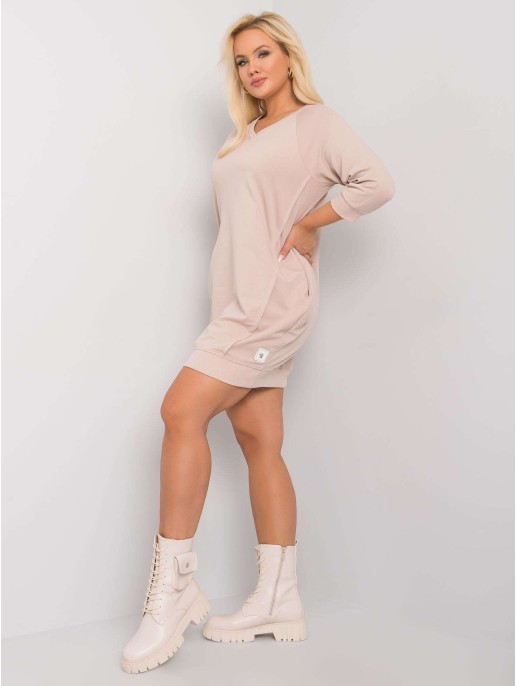 Sukienka-RV-SK-6847.59P-beżowy Sukienka-RV-SK-6847.59P-beżowy