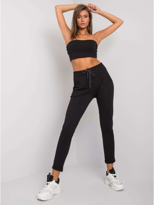 Spodnie dresowe-RV-DR-6971.91-czarny Spodnie dresowe-RV-DR-6971.91-czarny