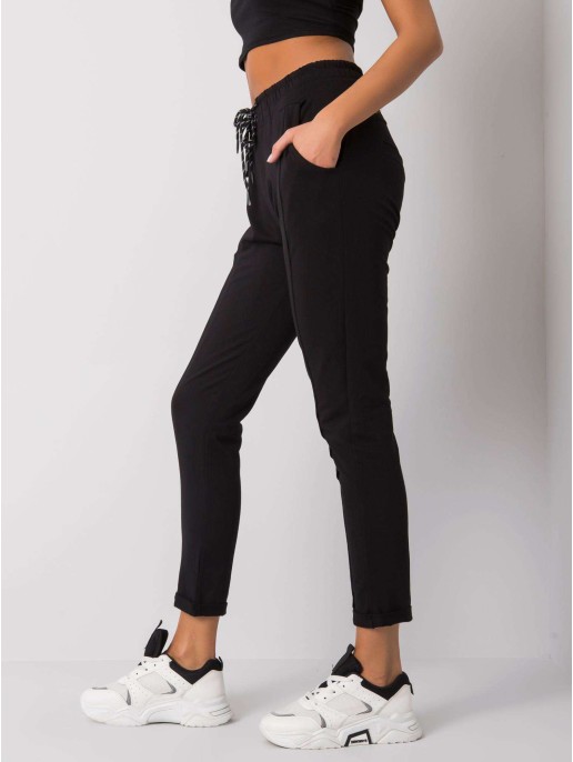 Spodnie dresowe-RV-DR-6971.91-czarny Spodnie dresowe-RV-DR-6971.91-czarny