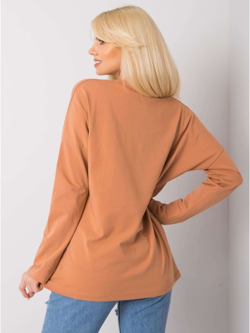 Bluzka-FA-BZ-7384.29X-jasny brązowy Bluzka-FA-BZ-7384.29X-jasny brązowy
