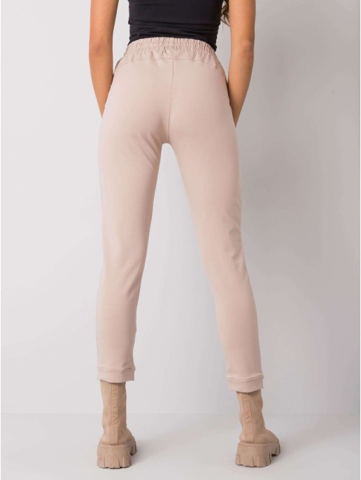 Spodnie dresowe-RV-DR-7071.20-beżowy Spodnie dresowe-RV-DR-7071.20-beżowy