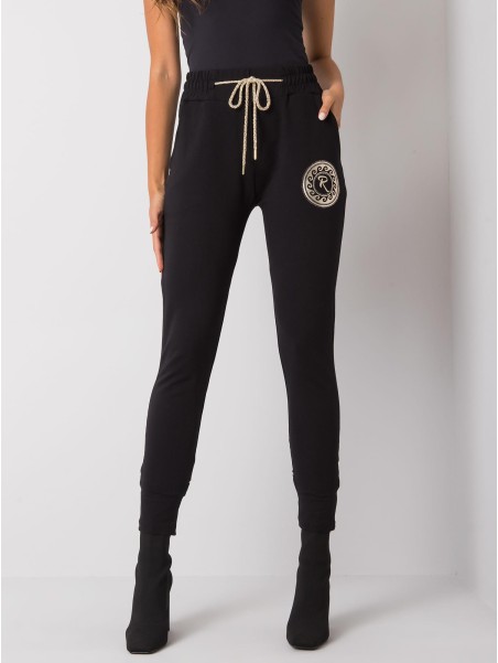 Spodnie dresowe-RV-DR-7072.26-czarny