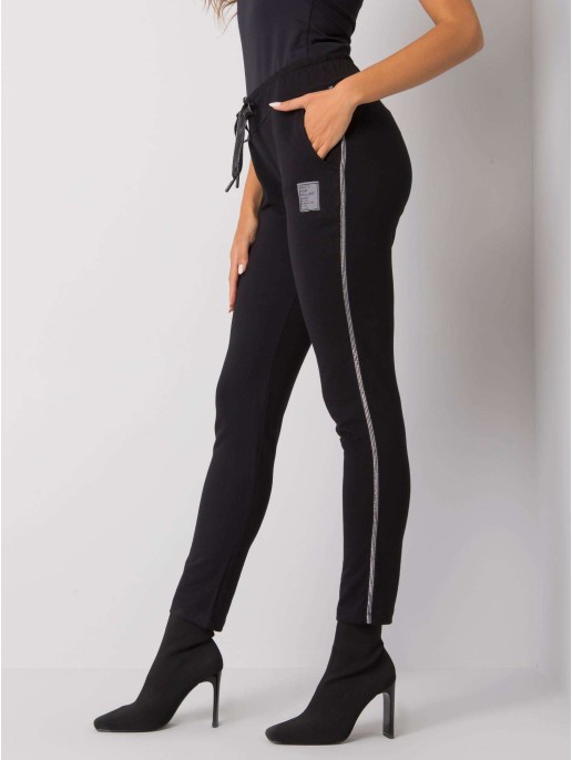 Spodnie dresowe-RV-DR-5839.48-czarny Spodnie dresowe-RV-DR-5839.48-czarny